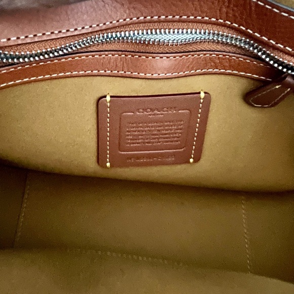 Coach Tabby Large Messenger Vegetable-Tanned Leather Crossbody Bag - Picture 12 of 16